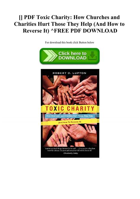(PDF) Toxic Charity: How Churches and Charities .